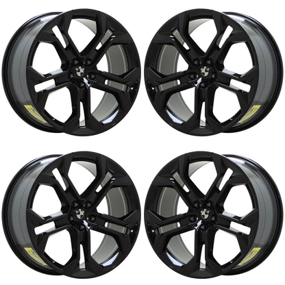 21" BMW X5 X6 Gloss Black wheels rims Factory OEM set 86465 86467 EXCHANGE