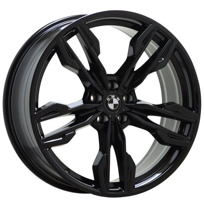 21" BMW X3 X4 Gloss Black wheels rims Factory OEM set 86364 86367 EXCHANGE