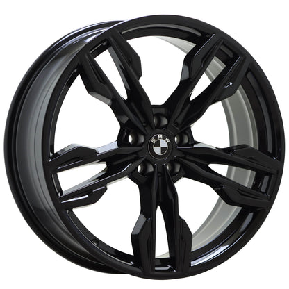 21" BMW X3 X4 Gloss Black wheels rims Factory OEM set 86364 86367 EXCHANGE