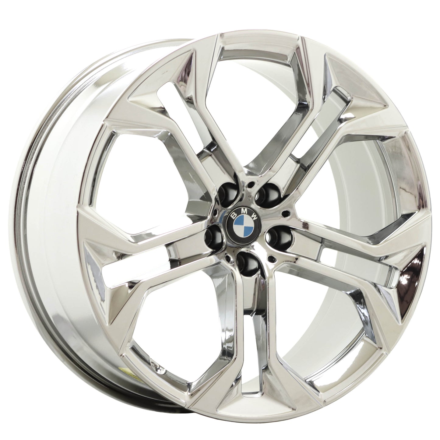 21" BMW X5 X6 Bright Chrome wheels rims Factory OEM set 86465 86467 EXCHANGE