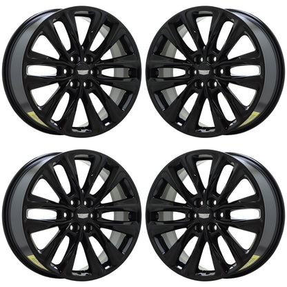 20" Cadillac XT5 XT6 Gloss Black wheels rims Factory OEM set 4871 EXCHANGE
