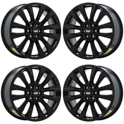 20" Cadillac XT5 XT6 Gloss Black wheels rims Factory OEM set 4871