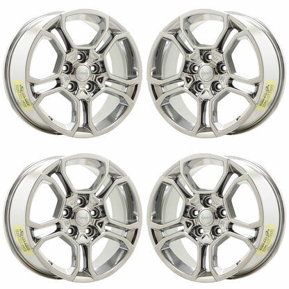 18" Jeep Grand Cherokee Bright Chrome wheels rims Factory OEM set 9309