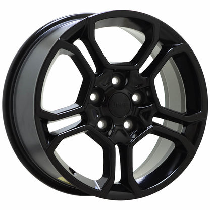 18" Jeep Grand Cherokee Gloss Black wheels rims Factory OEM set 9309