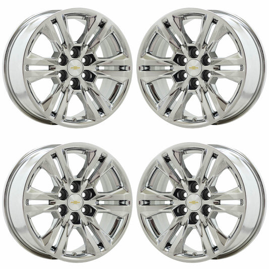 17" Chevrolet Colorado Bright Chrome wheels rims OEM set 5871