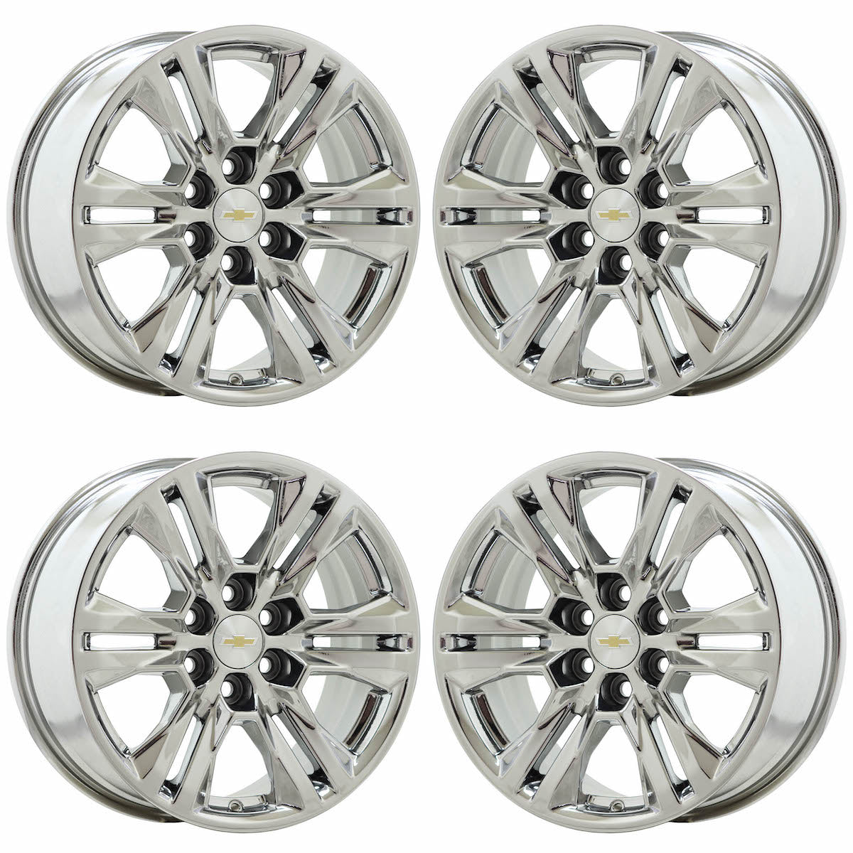 17" Chevrolet Colorado Bright Chrome wheels rims OEM set 5871