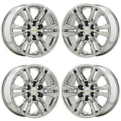 17" Chevrolet Colorado Bright Chrome wheels rims OEM set 5871