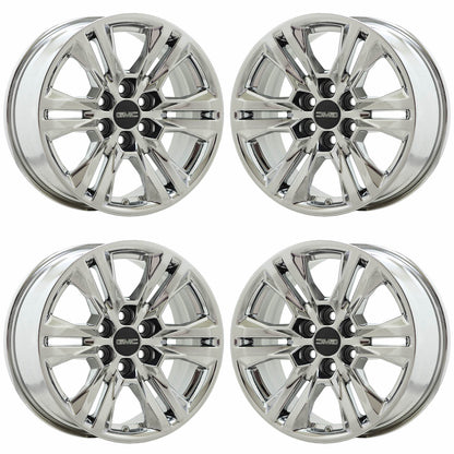 17" GMC Canyon Bright Chrome wheels rims OEM set 5871 EXCHANGE