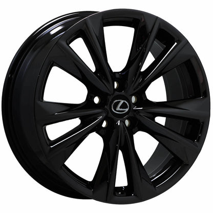 19" Lexus ES350 Gloss Black wheels rims Factory OEM set 74377 EXCHANGE