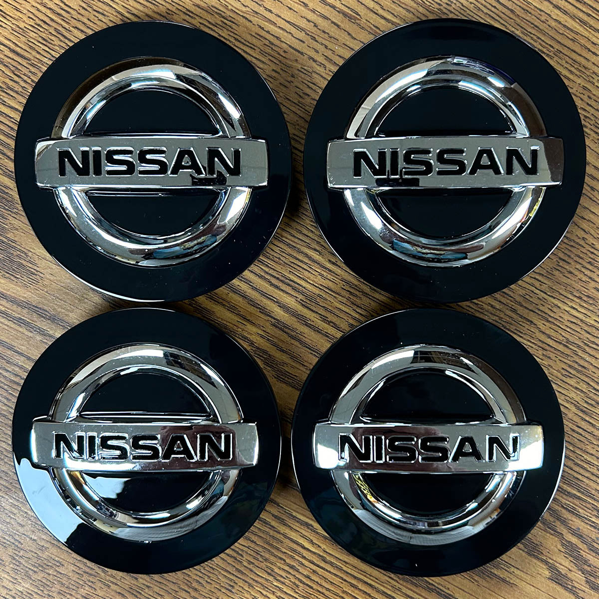 3 5/16" Nissan Armada, Titan OEM Black Center Cap #40342-5ZM0B set