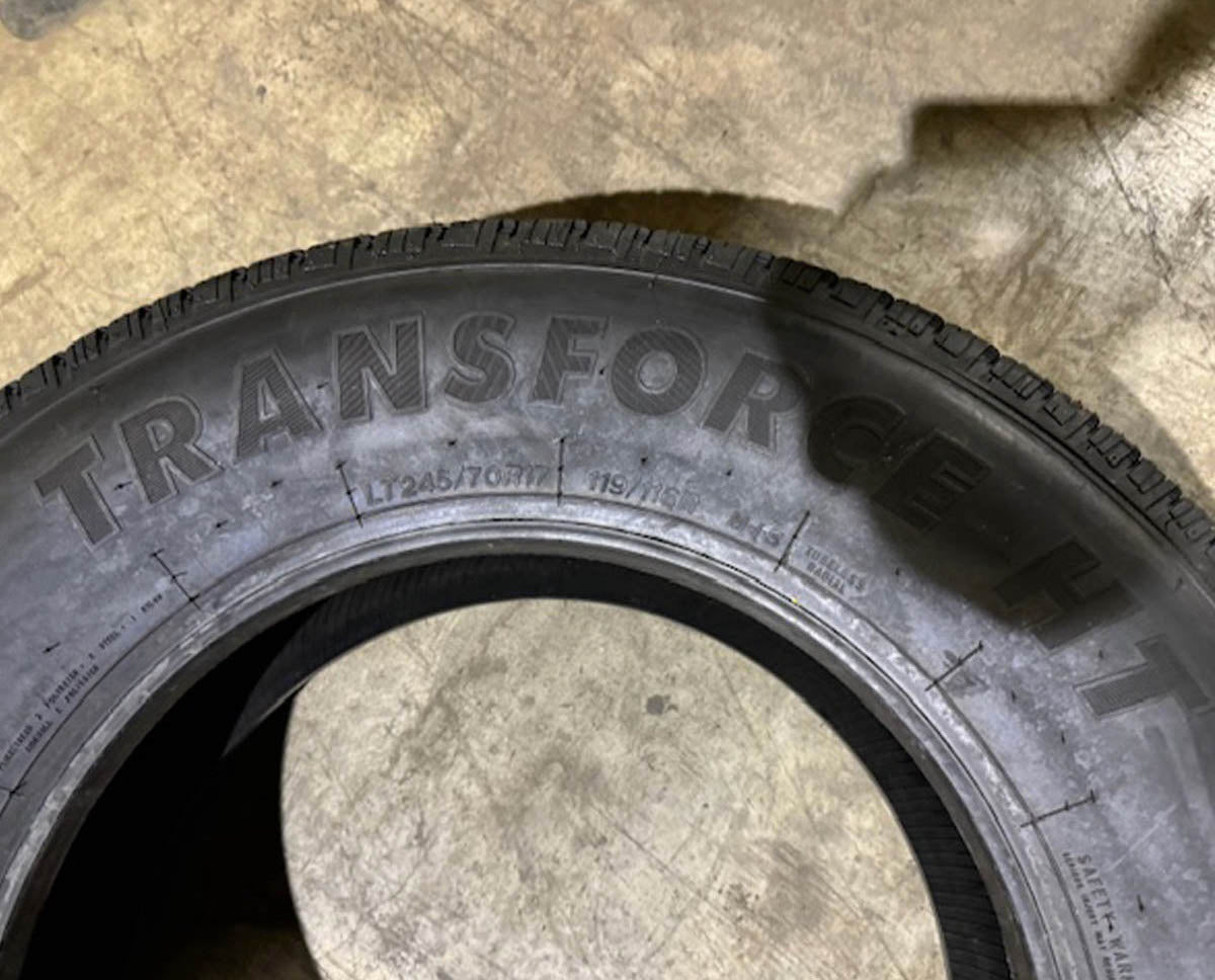 NEW  2457017 245/70R17 119-116r Firestone Transforce HT 10-ply tire single 14/32