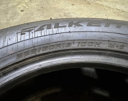 2256018 225/60R18 100H Falken Ziex ZE001 A/S tire x1 single 10/32