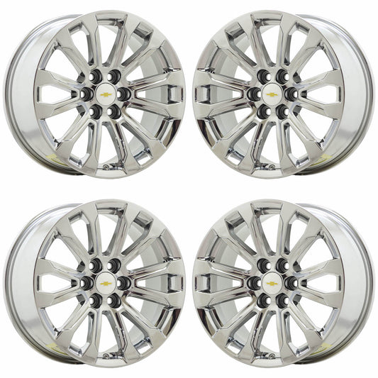 18" Chevrolet Colorado Bright Chrome wheels rims Factory OEM set 14023