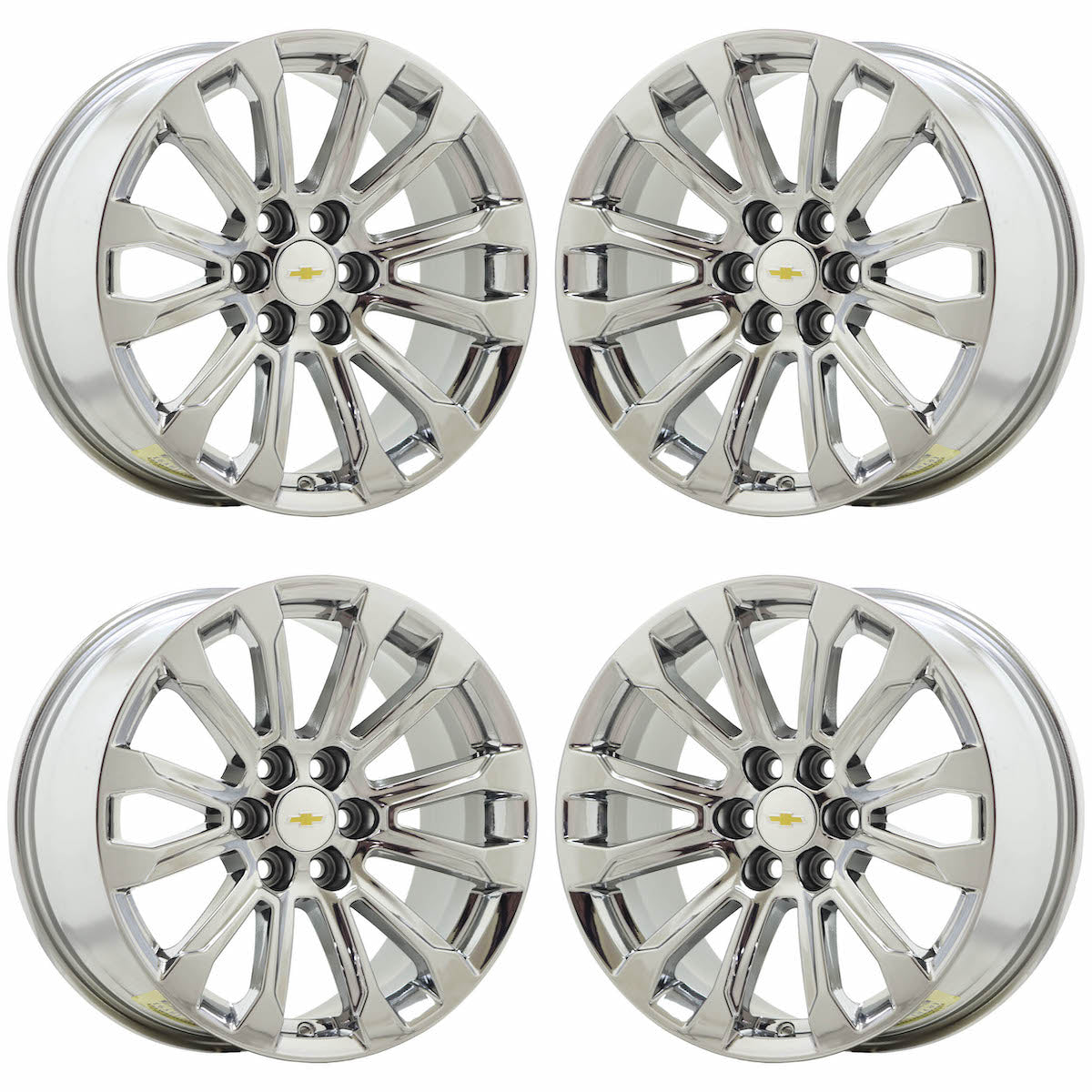 18" Chevrolet Colorado Bright Chrome wheels rims Factory OEM set 14023