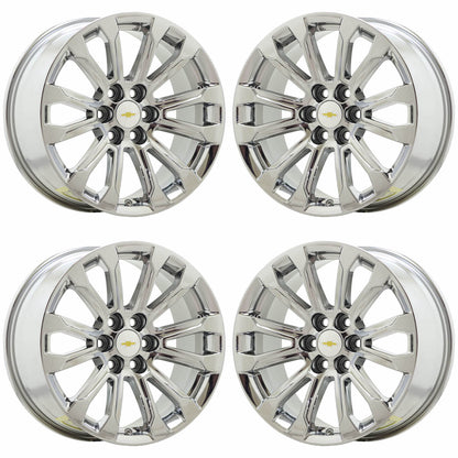 18" Chevrolet Colorado Bright Chrome wheels rims Factory OEM set 14023