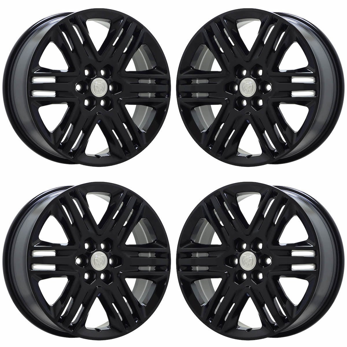 20" Buick Enclave Gloss Black wheels rims Factory OEM GM set 5953 EXCHANGE