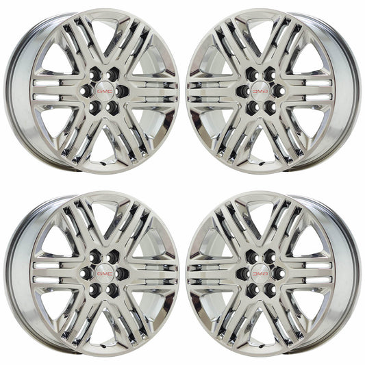 20" GMC Acadia Bright Chrome wheels rims Factory OEM GM set 5953
