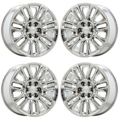 22" GMC Sierra 1500 Yukon Bright Chrome wheels rims Factory OEM 95486 EXCHANGE