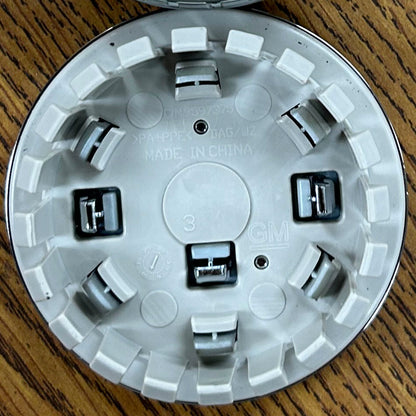 2 5/8" Cadillac Lyriq, XT4 OEM Silver Center Cap #84638166 set
