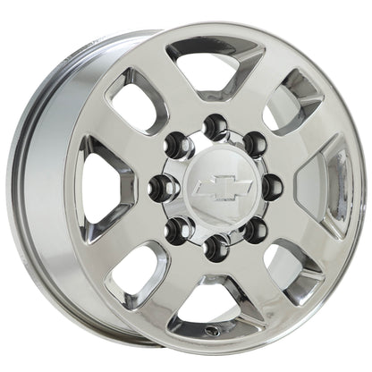 18" Chevrolet Silverado 2500 3500 Bright Chrome wheels OEM set 5502 EXCHANGE