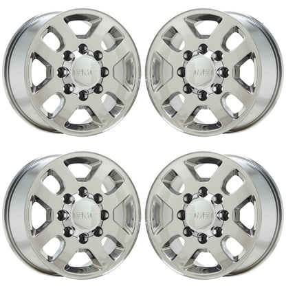 18" GMC Sierra 2500 3500 Bright Chrome wheels rims OEM set 4 5502 EXCHANGE