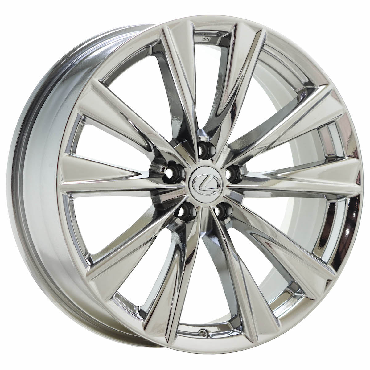 21" Lexus RX350 RX500h Bright Chrome wheels rims Factory OEM set 74421 EXCHANGE
