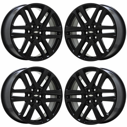 20" Chevrolet Traverse Blazer Gloss Black wheels rims OEM set 14067 EXCHANGE