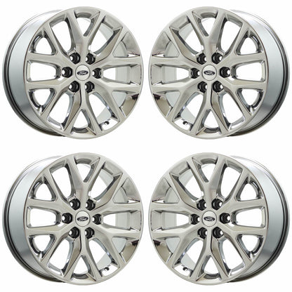 20" Ford F150 Expedition Bright Chrome wheels rims Factory OEM set 4 3991