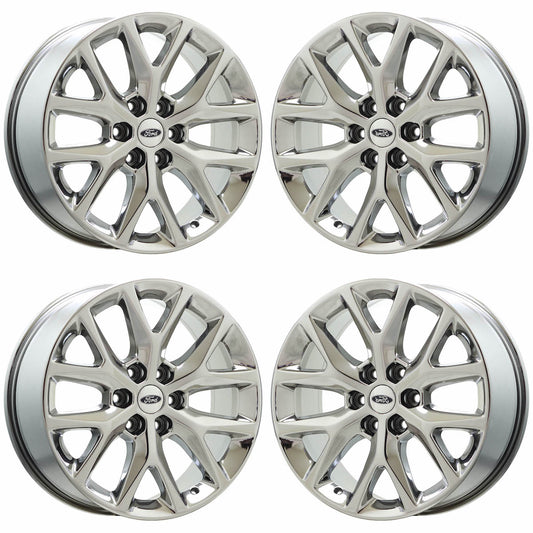20" Ford F150 Expedition Bright Chrome wheels rims Factory OEM set 4 3991