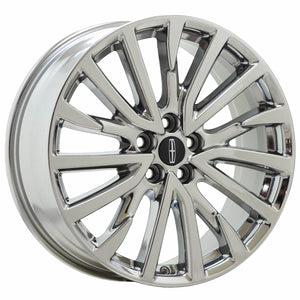 19" Lincoln Continental Bright Chrome wheels rims Factory OEM set 10090