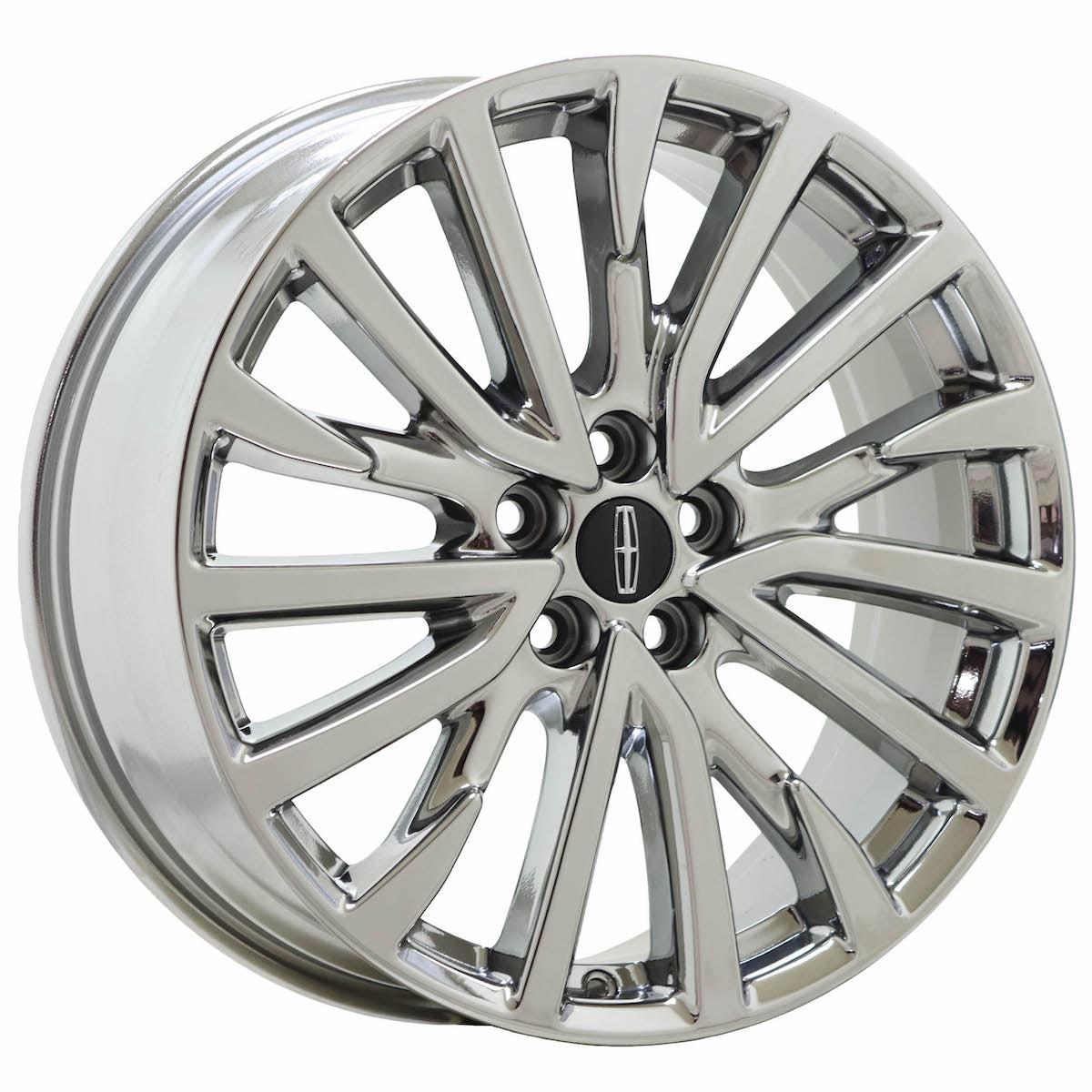 19" Lincoln Continental Bright Chrome wheels rims Factory OEM set 10090 EXCHANGE