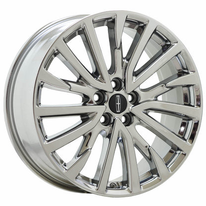 19" Lincoln Continental Bright Chrome wheels rims Factory OEM set 10090 EXCHANGE