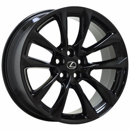 21" Lexus LC500 LC500h Gloss Black wheels rims Factory OEM 74361 74362 EXCHANGE