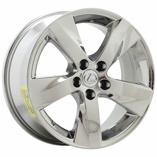18" Lexus IS250 IS350 Bright Chrome wheel rim Factory OEM (front) 74241