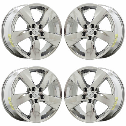 18x8" 18x8.5" Lexus IS250 IS350 Bright Chrome wheels Factory OEM 74241 74242