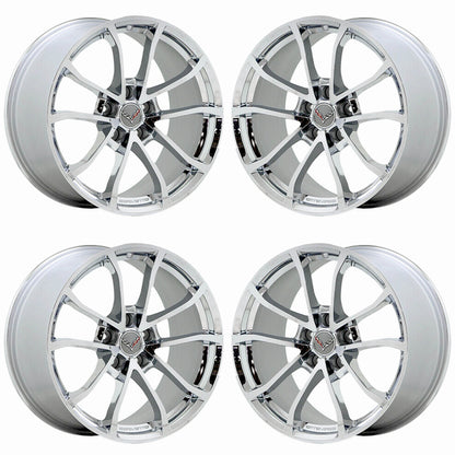 19" 20" Corvette C6 C7 Bright Chrome wheels rims Factory OEM 5542 5543 EXCHANGE