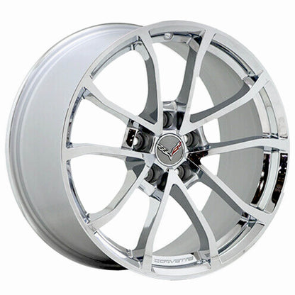 19" 20" Corvette C6 C7 Bright Chrome wheels rims Factory OEM 5542 5543 EXCHANGE