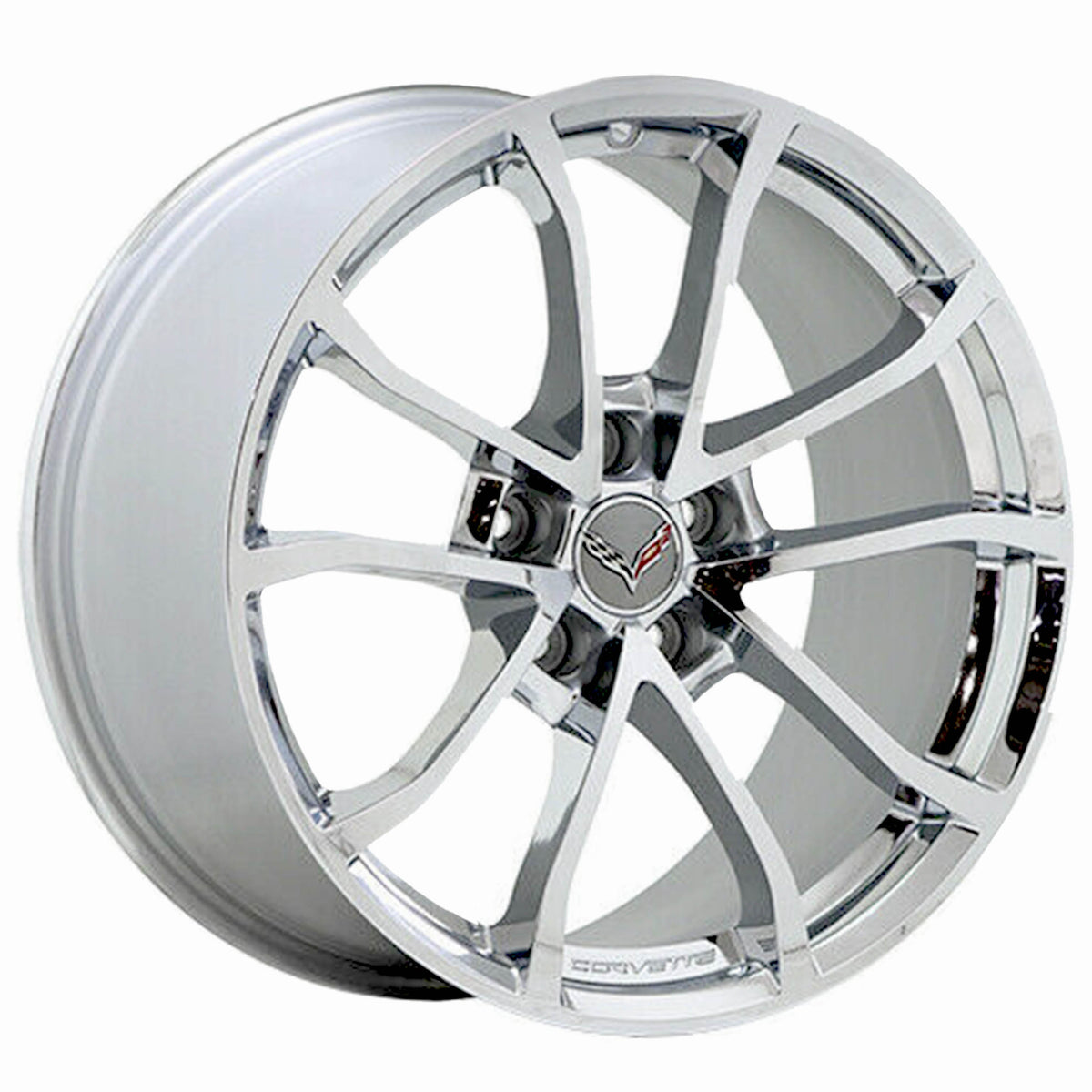 19" 20" Corvette C6 C7 Bright Chrome wheels rims Factory OEM 5542 5543 EXCHANGE