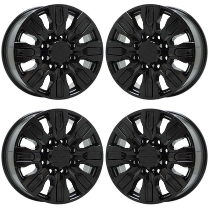 20" GMC Sierra 2500 3500 Gloss Black wheels rims Factory OEM set 0459 EXCHANGE