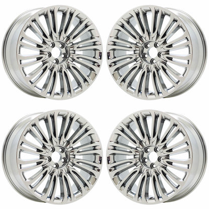 22" Lincoln Aviator Bright Chrome wheels rims Factory OEM set 10242 EXCHANGE