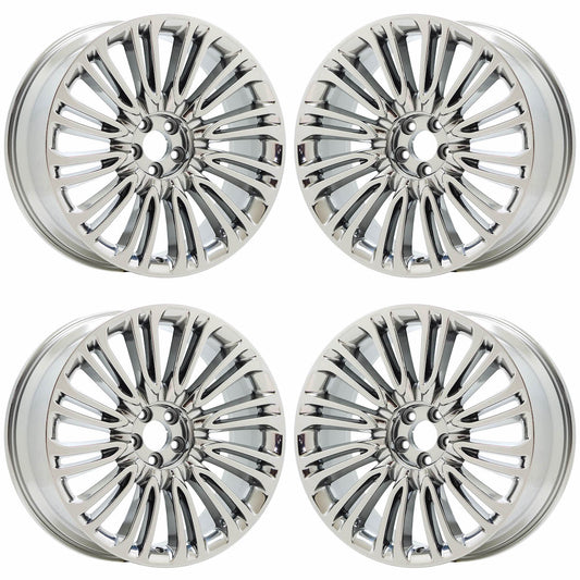 22" Lincoln Aviator Bright Chrome wheels rims Factory OEM set 10242 EXCHANGE