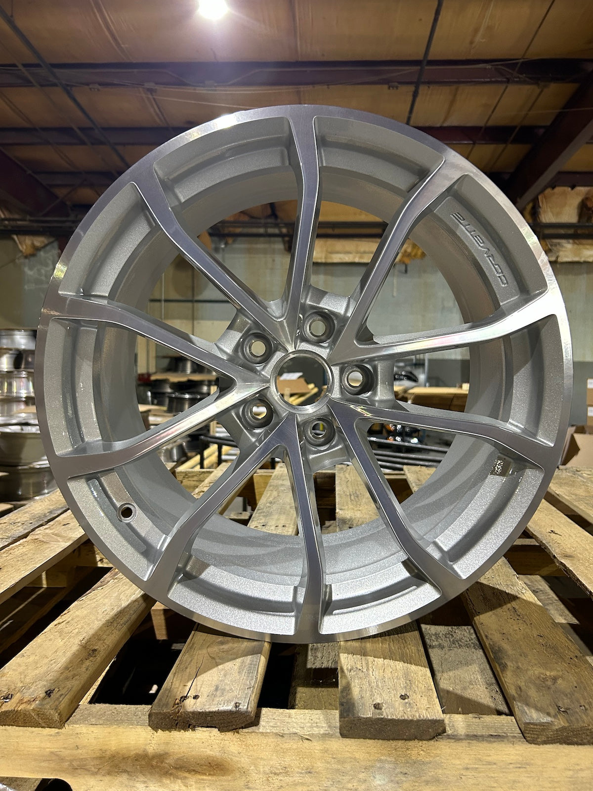 NEW 19x10" Corvette C7 GrandSport Machined Silver wheel rim Factory OEM 5542
