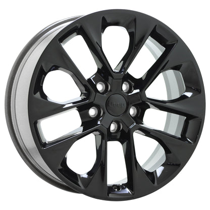 20" Jeep Wrangler Gladiator Gloss Black wheels Factory OEM set 5 9262 EXCHANGE