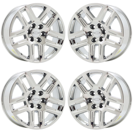 20" Chevrolet Silverado 1500 Truck Bright Chrome wheels rims Factory OEM 5913