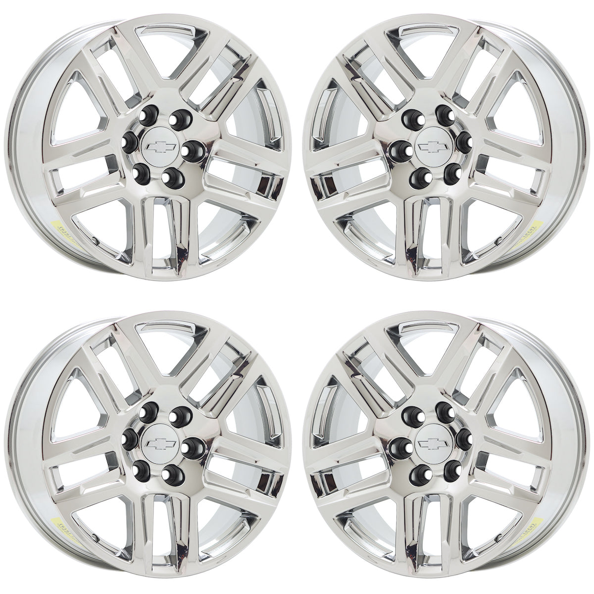 20" Chevrolet Silverado 1500 Truck Bright Chrome wheels rims Factory OEM 5913