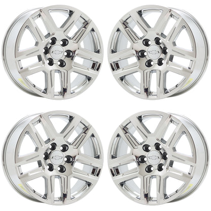 20" Chevrolet Silverado 1500 Truck Bright Chrome wheels rims Factory OEM 5913