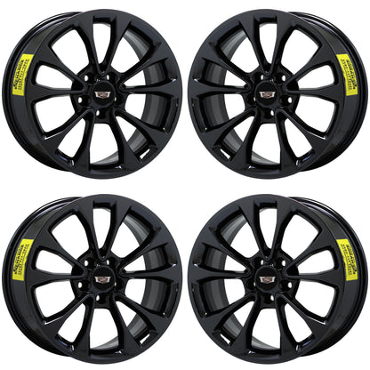 18" Cadillac ATS Coupe Gloss Black wheels rims Factory OEM set 4731 4734