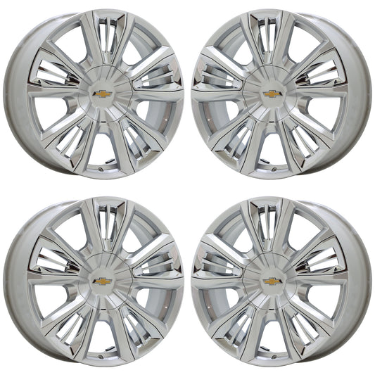 22" Silverado 1500 Suburban Tahoe 1500 Silver wheels rims set 4 14046