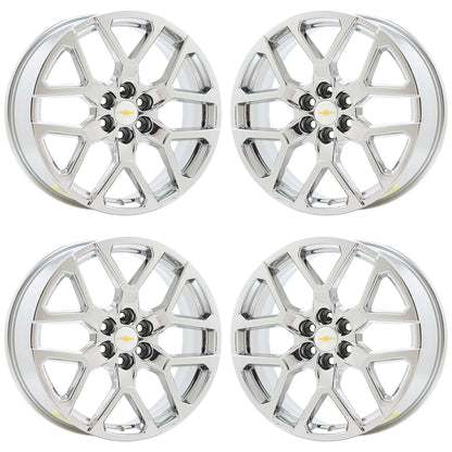 20" Chevrolet Blazer Bright Chrome wheels rims Factory OEM set 14084