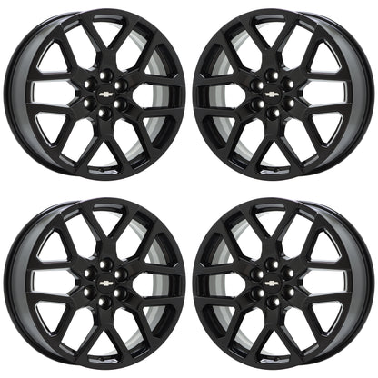 20" Chevrolet Blazer Gloss Black wheels rims Factory OEM set 14084 EXCHANGE